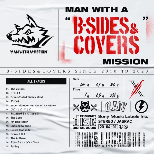 MAN WITH A "B-SIDES & COVERS" MISSIONのジャケット